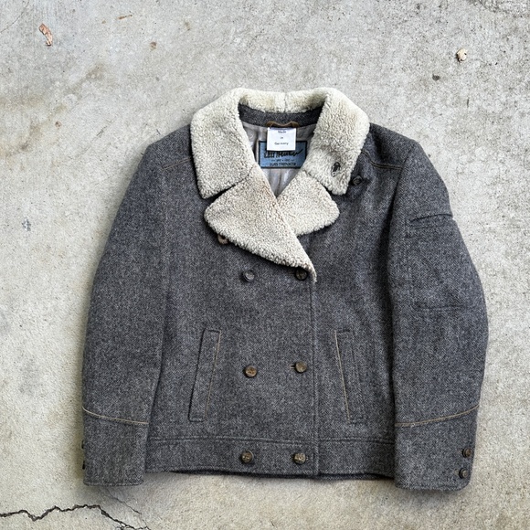 Luis Trenker wool faux fur women's jacket Germany 38 - Picture 1 of 8